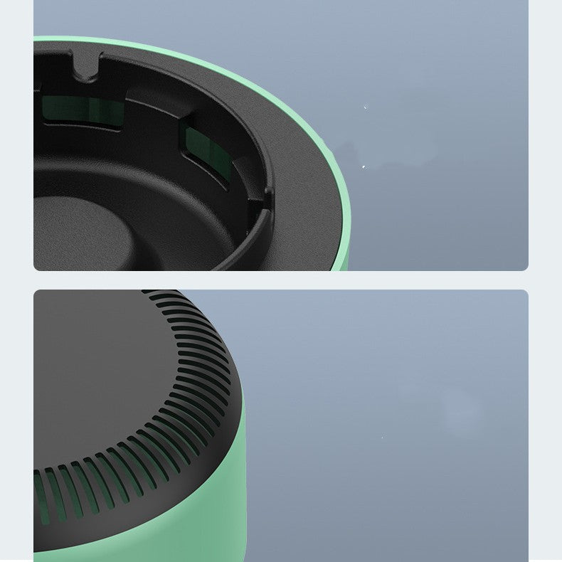AeroTray™ electronic smokeless ashtray in mint green