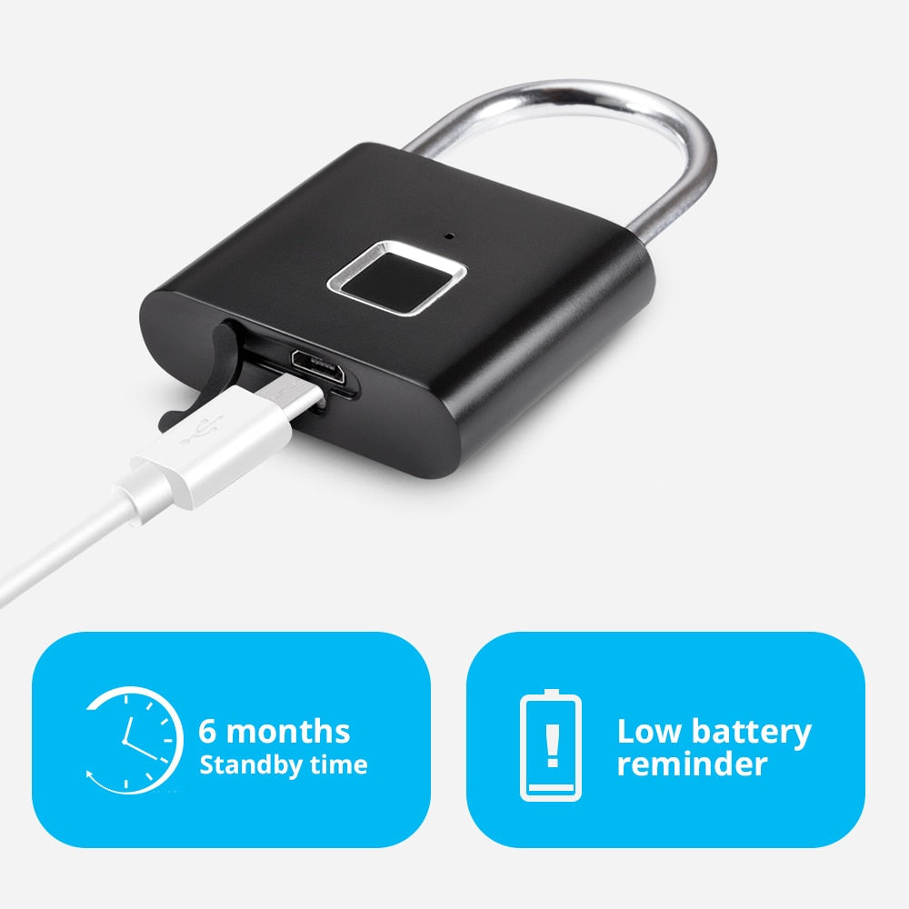 TouchLock™ biometric fingerprint padlock